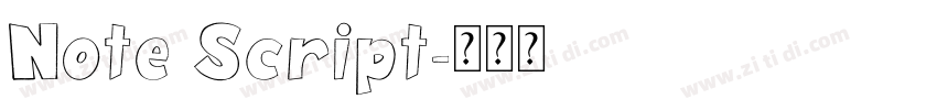Note Script字体转换